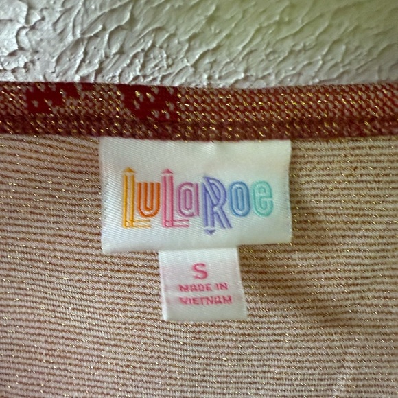 LuLaRoe Nicole Dress Small NWT Red Floral Poinsettia Fit & Flare Scoop Neck SM - Picture 3 of 7